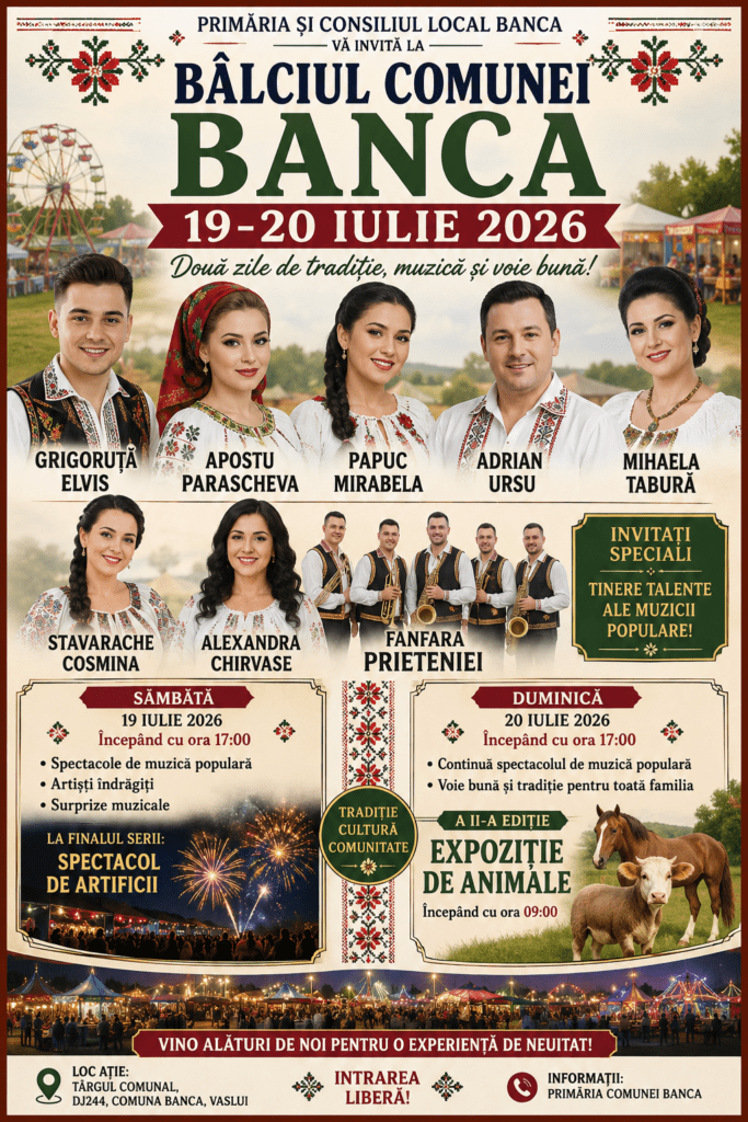 Bâlciul Comunei Banca 2026