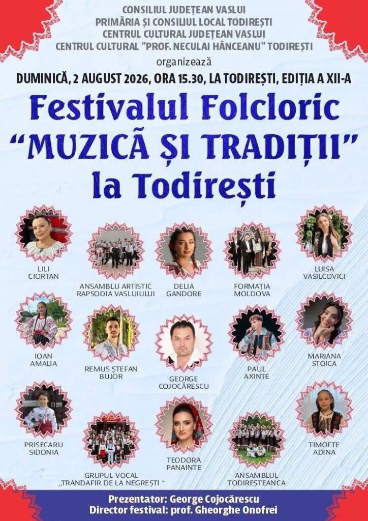 Festivalul Muzică și Tradiții Todirești 2026