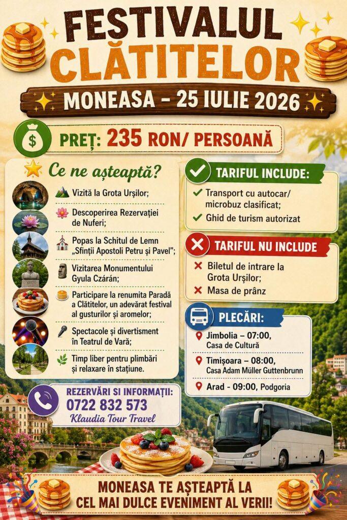 Festivalul Parada Clătitelor de la Moneasa 2026