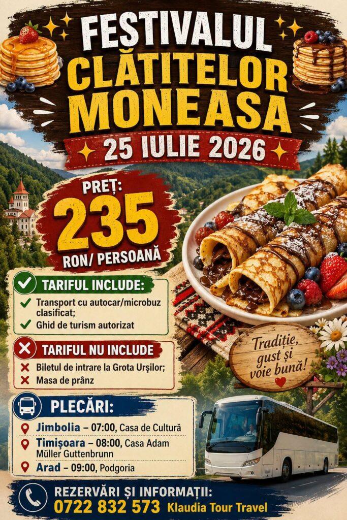 Festivalul Parada Clătitelor de la Moneasa 2026