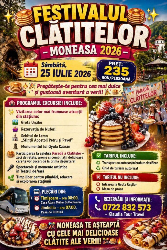 Festivalul Parada Clătitelor de la Moneasa 2026