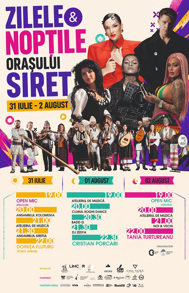 Zilele și Nopțile Orașului Siret 2026