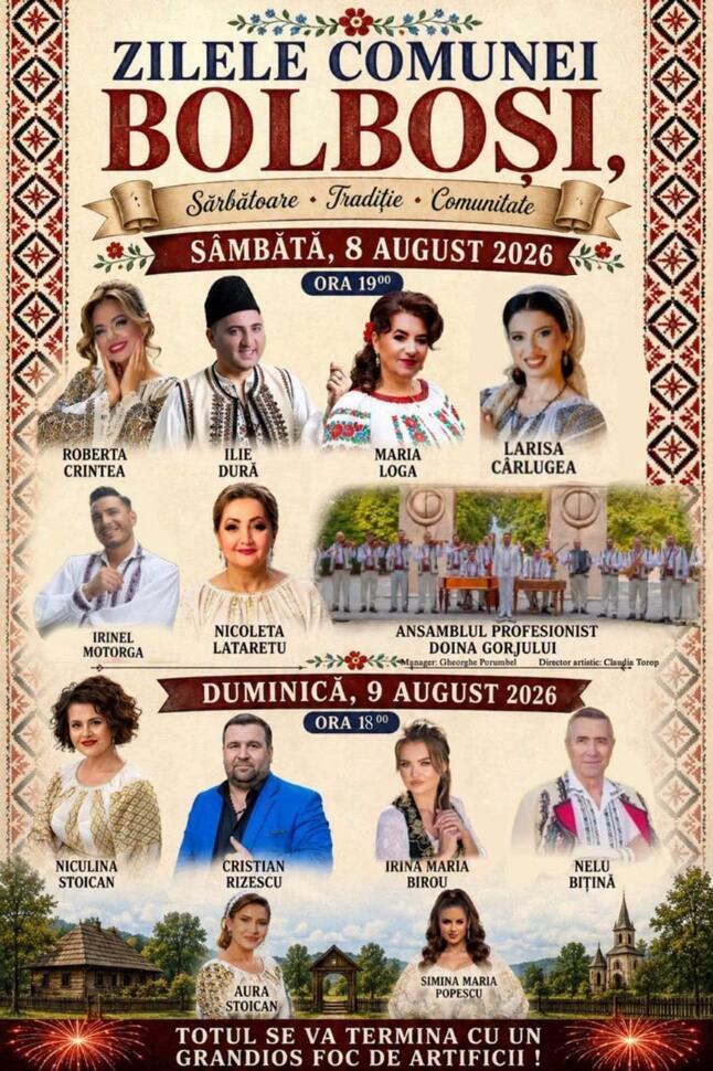 Zilele Comunei Bolboși 2026