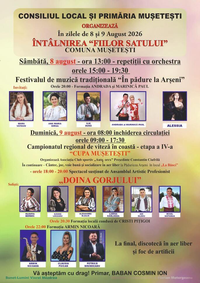 Zilele Comunei Muștești 2026