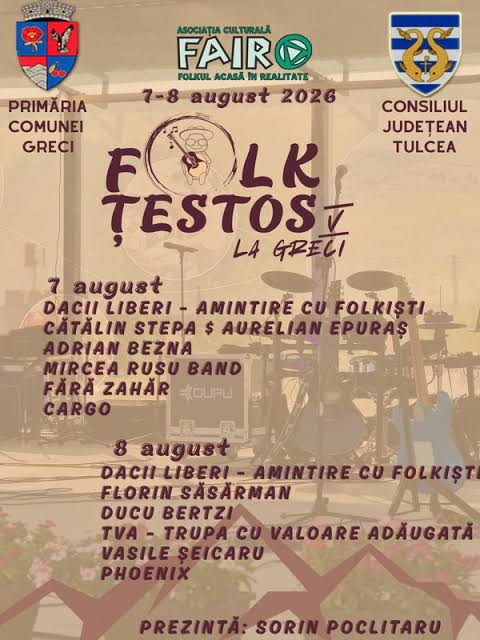 Festivalul Folk Țestos la Greci 2026